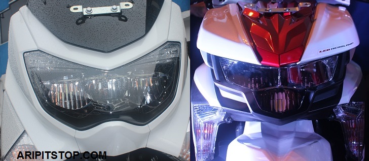 Nmax Vs Mio Soul I 125. Komparasi Nyala Lampu LED Yamaha NMAX vs Soul GT 125, Beda Pancaran Cahayanya