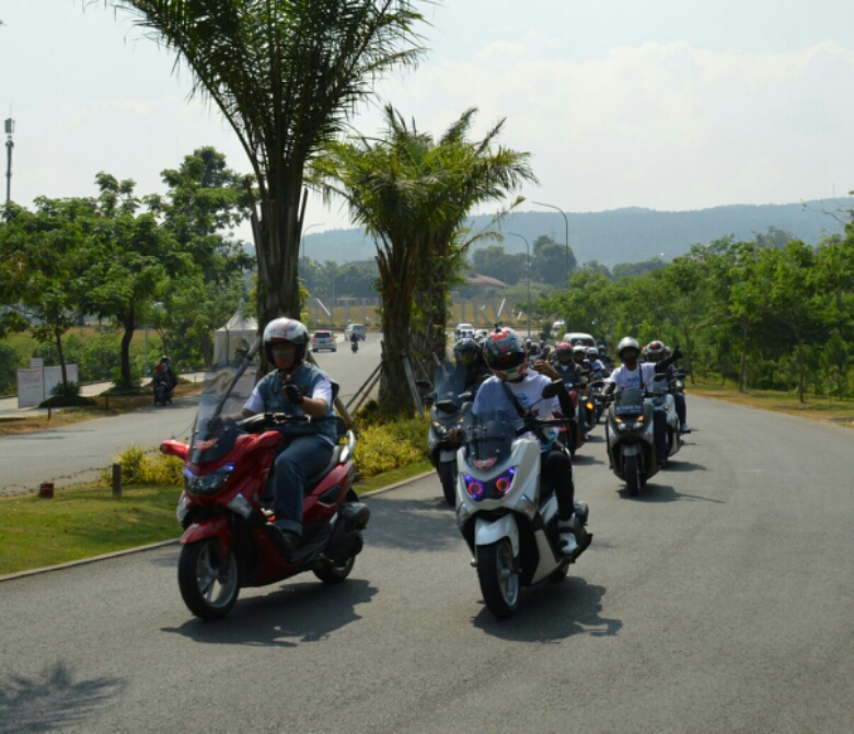 Stiker Nmax Riders. Serunya “Nmax City Ride” Yamaha Bogor Bersama Nmax Riders