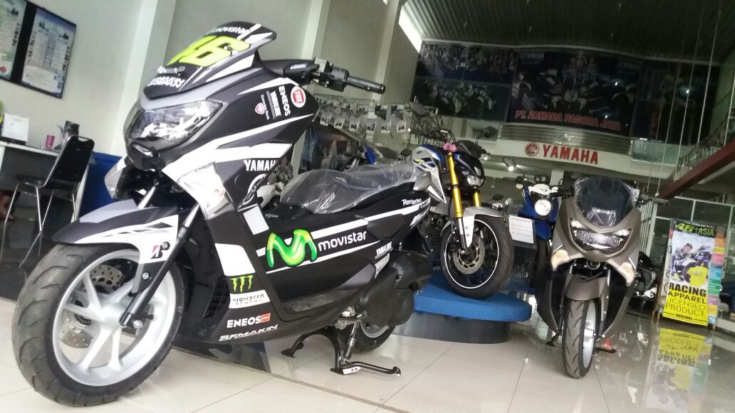 Decal Nmax Movistar. NMAX Decal Movistar 46 ini keren pake banget.