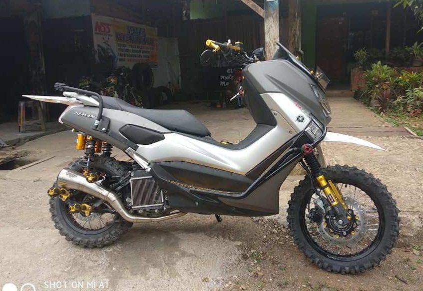 Modifikasi Shock Belakang Nmax. Modifikasi Yamaha NMax Off Road, Disulap Jadi Skutik Garuk Tanah, Yang Penting Yakin!