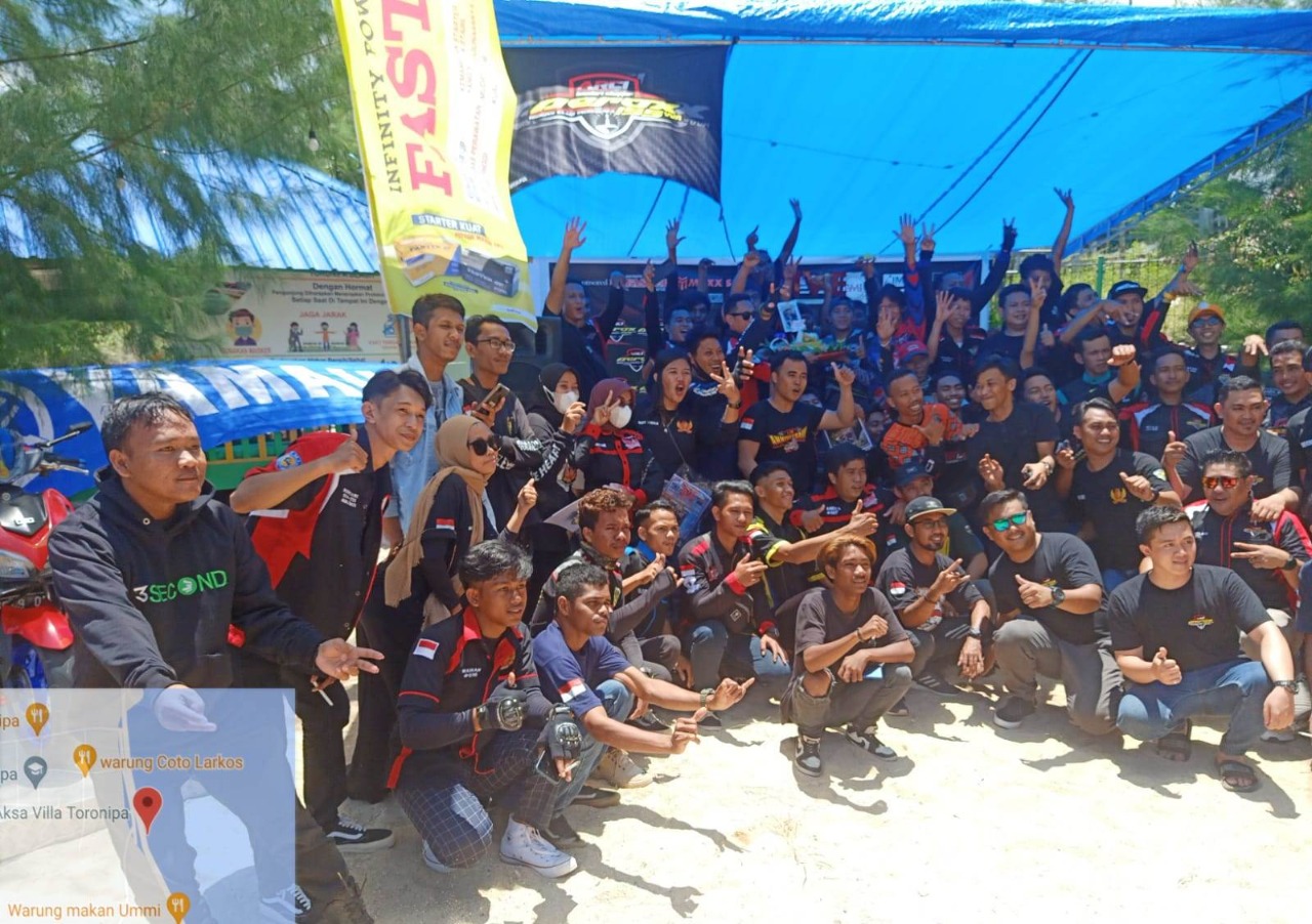 Modifikasi Motor Nmax Kendari. Hasjrat Abadi Sponsori Anniversary ke-5 ARCI Chapter Kendari