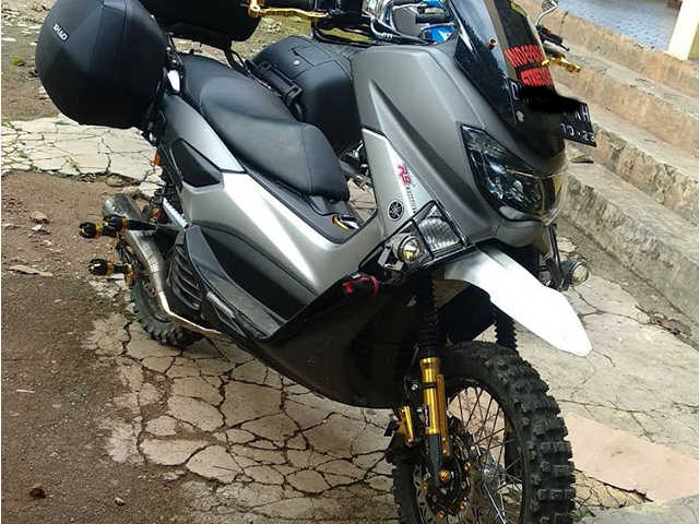 Nmax Modifikasi Trail. Modif Yamaha NMAX Trail, Siap Trabas