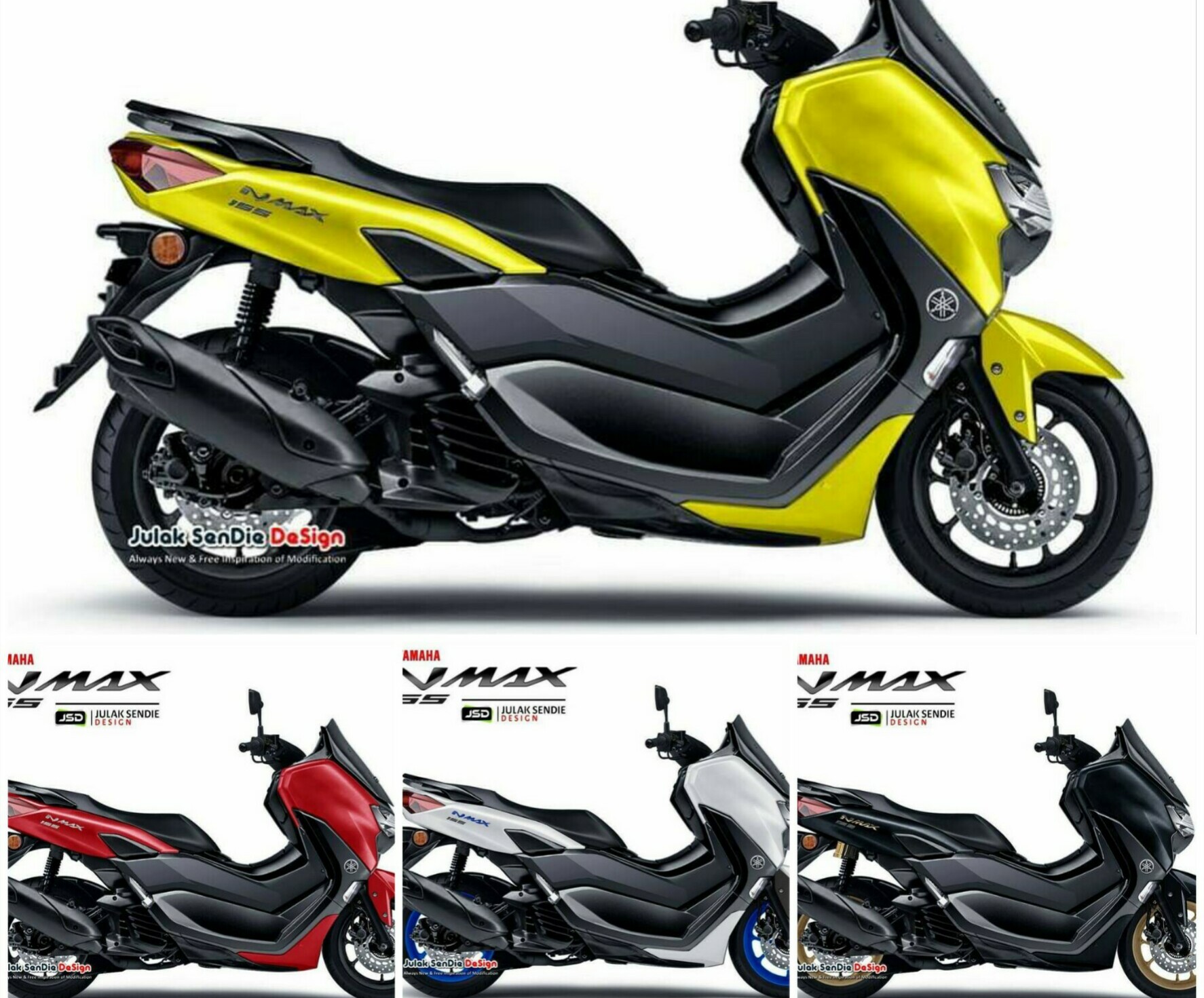 Nmax 2020 Warna Kuning. Pilihan Warna New Nmax 2020, Tampak Seperti Nyata