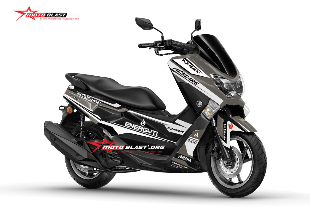 Nmax Gunmetal Modifikasi. modifikasi motor NMAX gun metal alstare