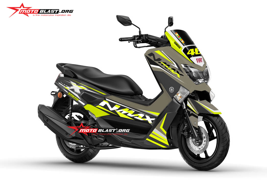 Nmax Gunmetal Modifikasi. Yamaha NMAX Gun Metal Lemon Fresh