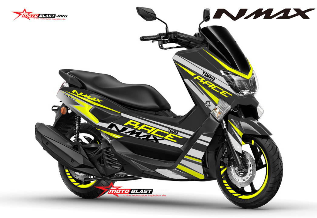 Striping Yamaha Nmax. Modifikasi Striping Yamaha NMAX Black Race