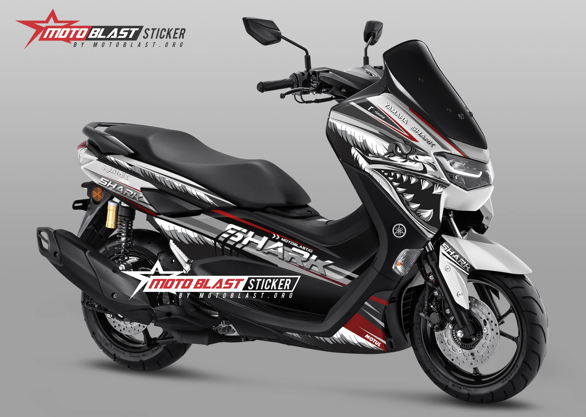 Nmax Striping Modif. Modifikasi Striping yamaha New Nmax Shark