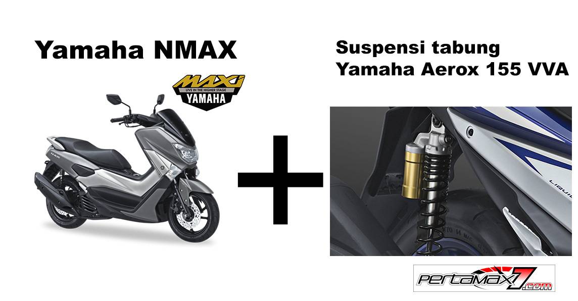 Nmax Ceper Belakang. Pasang Suspensi Belakang Tabung Yamaha Aerox 155 VVA Tipe R di Yamaha NMAX, Lebih Ceper