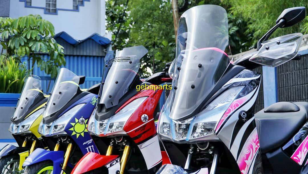 Visor Nmax Keren. Modifikasi Yamaha Lexi 125 Pakai Visor Tinggi, Keren Juga