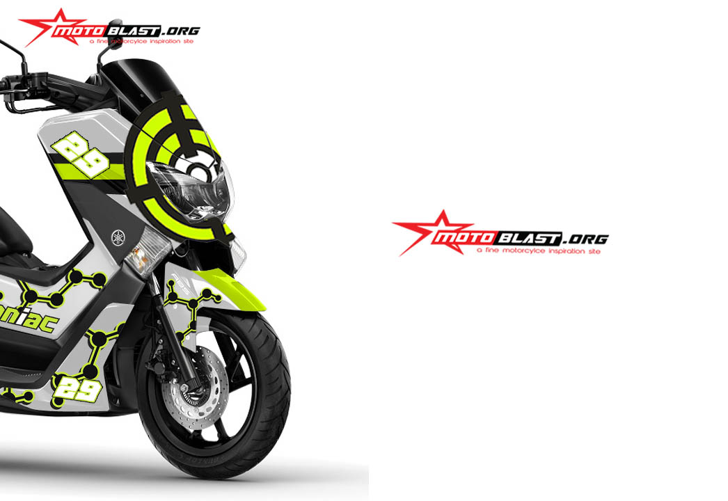 Striping Yamaha Nmax. Modifikasi Striping Yamaha NMAX White The Maniac Motogp 2017