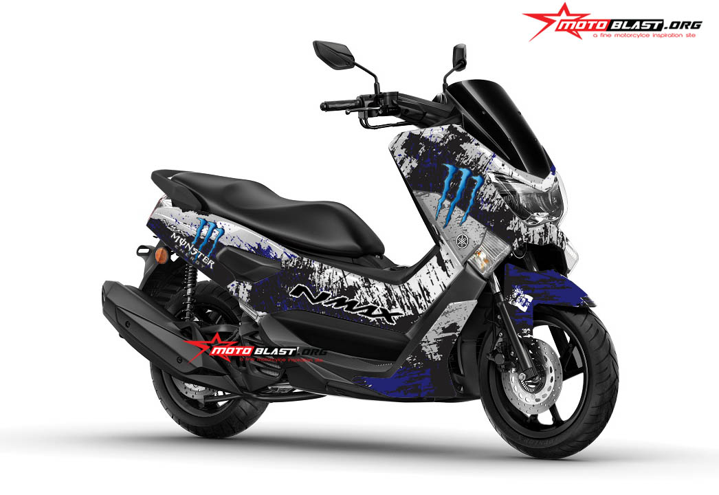 Striping Modifikasi Nmax. Modifikasi Striping Yamaha NMAX Monster Blue