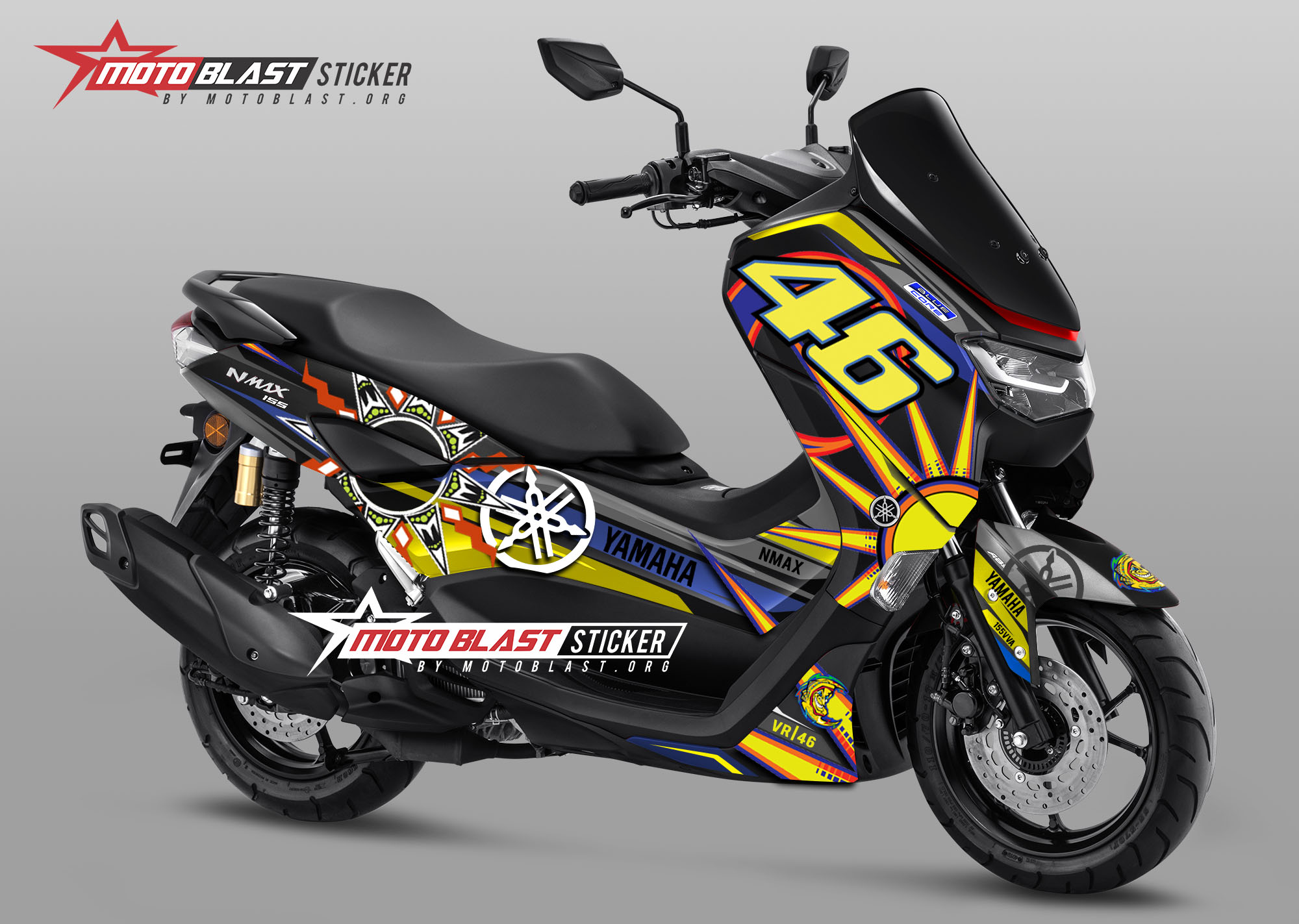 Nmax Striping Modif. Modifikasi Striping Yamaha New Nmax sunmoon