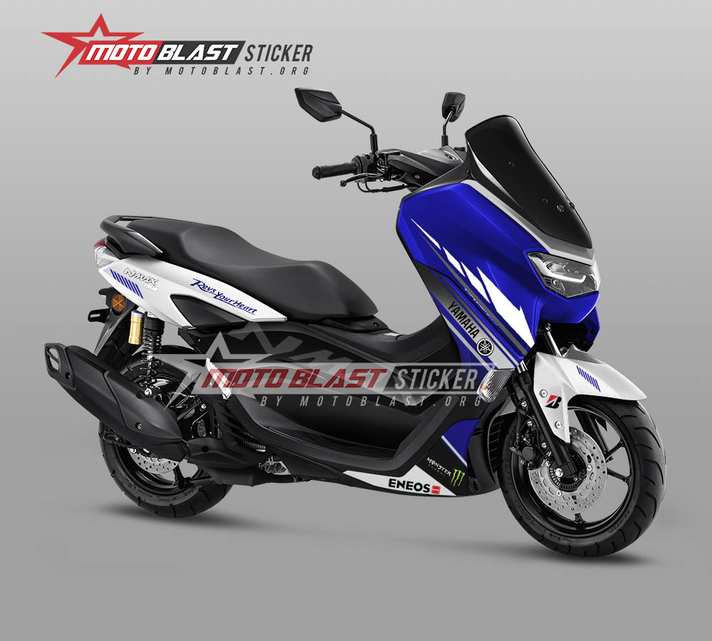 Nmax Striping Modif. Modifikasi Striping yamaha new nmax blue fiat