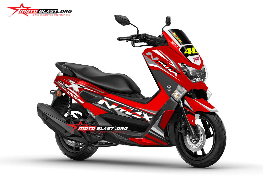 Modifikasi Nmax Warna Hijau. Modifikasi NMAX RED GREY FRESH