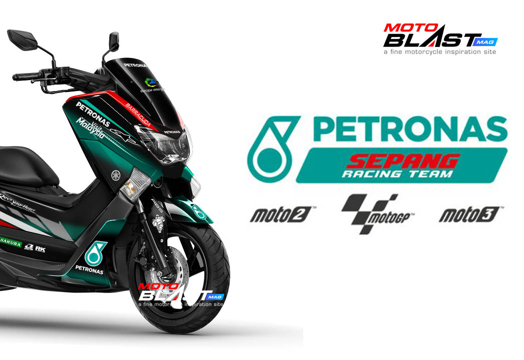 Nmax Modif Petronas. Yamaha Nmax livery Petronas SRT