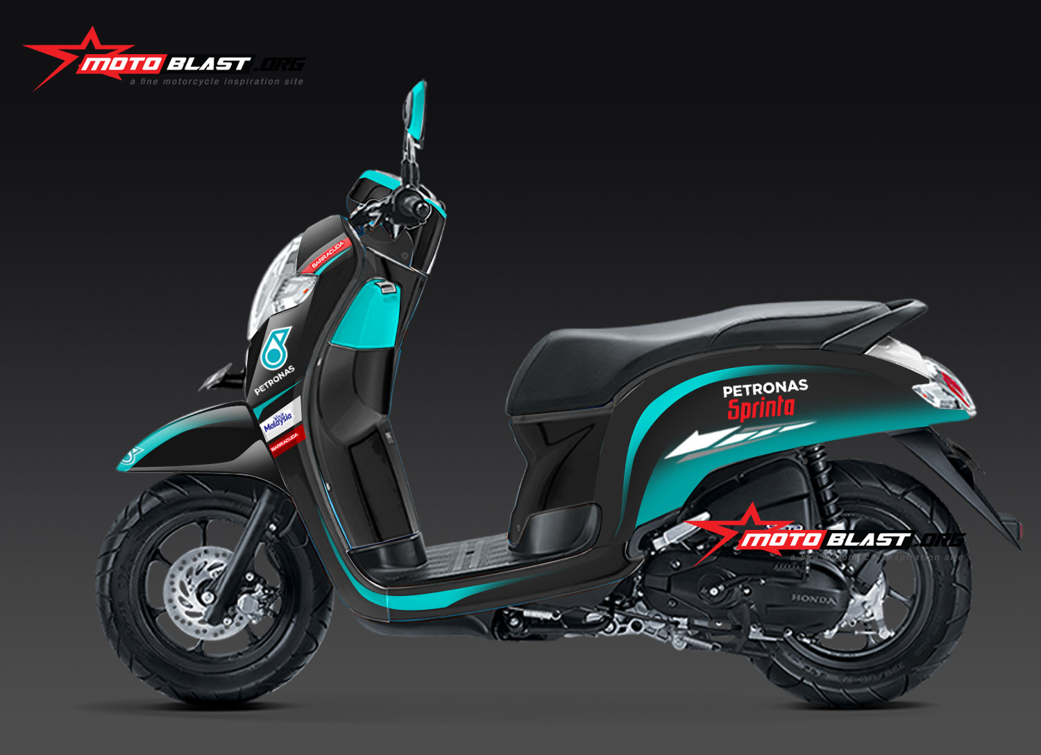 Striping Nmax Petronas. Modif striping Honda Scoopy livery Petronas srt