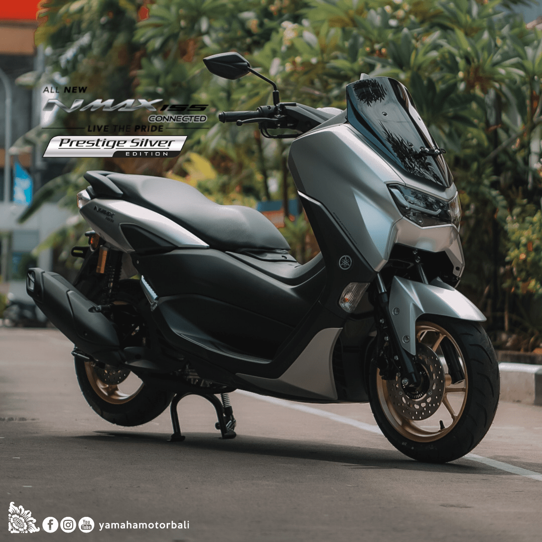 All New Nmax Silver Modif. Skutik Yamaha Makin Keren dengan Warna Silver prestige