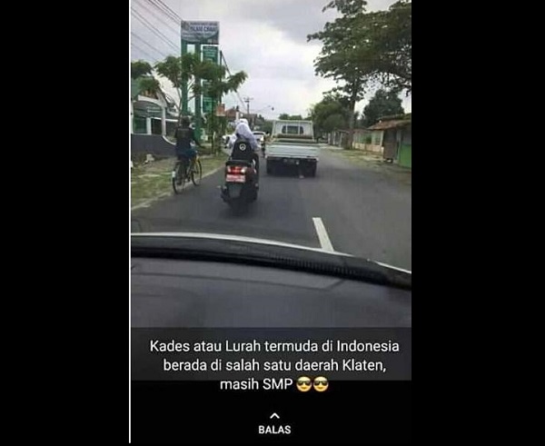 Nmax Merah Klaten. Foto Siswi SMP Kendarai Yamaha NMax Diduga Milik Kades Viral di Cawas Klaten