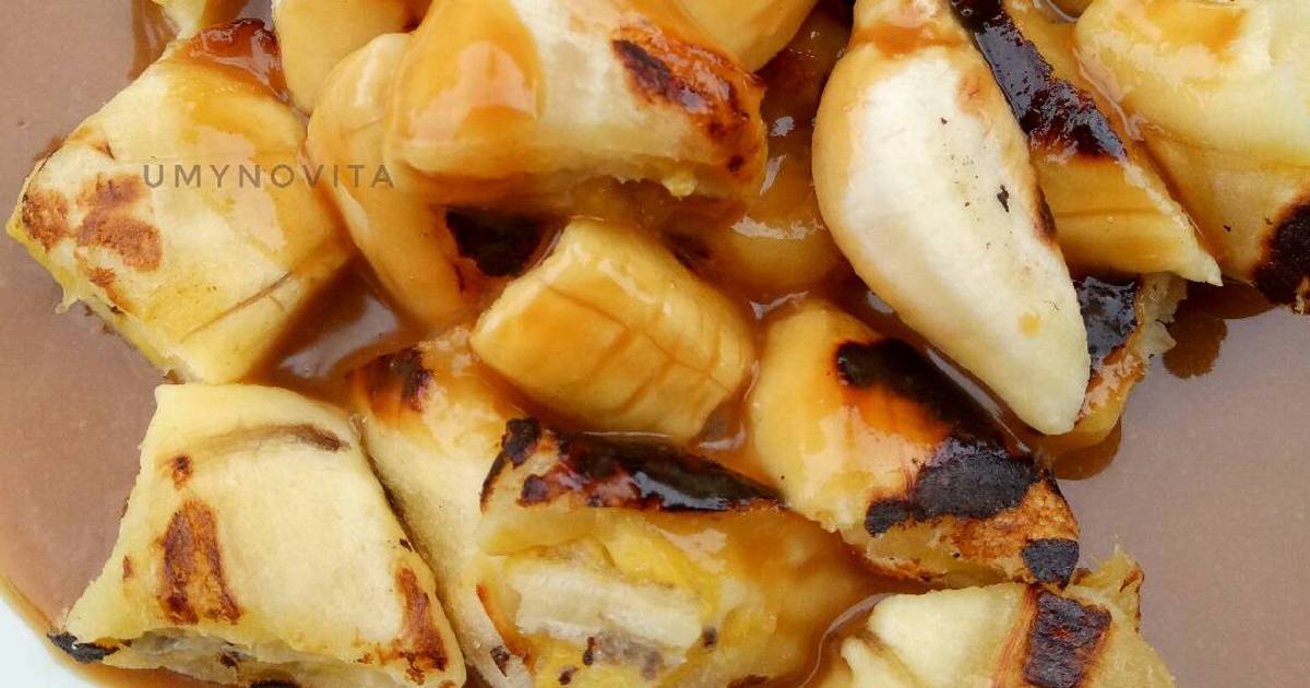 Mengapa Disebut Pisang Gapit. Resep Pisang Gapit Saus Kinca oleh Umy Novita