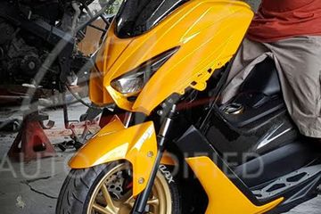 Modif Nmax Lampu Aerox. Yamaha NMAX Mukanya Sangar, Ganti Bodi Kit Pakai Lampu Aerox