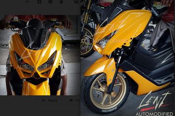 Modif Nmax Lampu Aerox. Bodi Kit NMAX Pakai Lampu Aerox, Keren Gak Perlu Nunggu NMAX Facelift