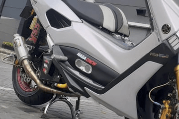 Nmax Modif Balap. Yamaha NMAX Bolong Bodi Bawah Kanan Kiri, Mirip Mobil Balap, Penting Buat Mesin