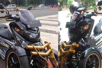 Modifikasi Nmax Tiga Roda. Biaya Modif Yamaha NMAX Roda 3, Mendadak Ngartis Gara-gara Dua Roda Depan Nyentrik