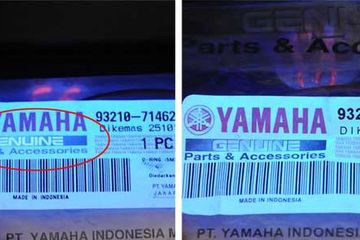 Kampas Ganda Nmax Palsu. Jangan Mau Dibodohi, Begini Cara Bedakan Spare Part Yamaha Asli dan Palsu, Bisa Pakai Sinar UV