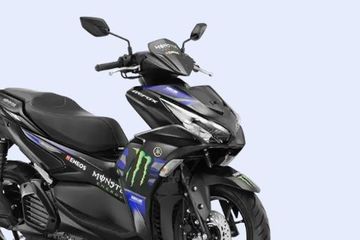 Nmax 155 Vs Xmax 125. Yamaha Aerox 155 Tambah Sporty Berkelir Monster Energy MotoGP, Ini Wujudnya