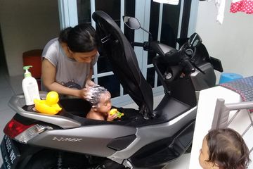 Motor Nmax Buat Anak Kecil. Viral Bagasi Yamaha NMAX buat Bak Mandi Bayi