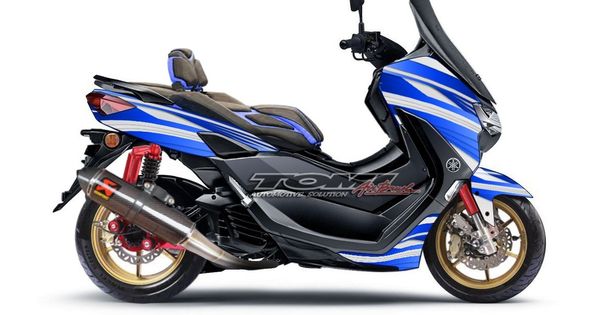 Modifikasi Nmax New 2020. Silakan Pilih, Ini Tiga Modifikasi Virtual Yamaha All New NMAX 155