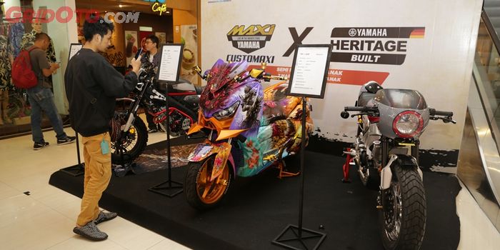 Foto Nmax Modif. Serunya Customaxi x Yamaha Heritage Built Di Pontianak