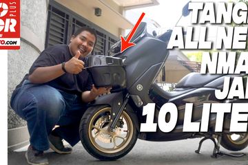 Tangki Nmax New. Video Nyobain Pasang Tangki 10 Liter di All New NMAX, Rangka Gak Perlu Dicoak!