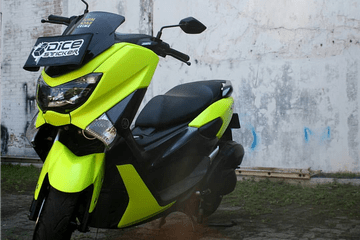 Skotlet Nmax Full Body. Tampil Fresh, Yamaha NMAX Dibungkus Warna Bumblebee