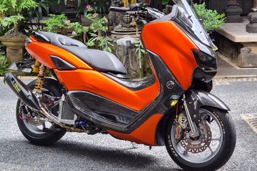 Harga Repaint Body Motor Nmax. Yamaha All New NMAX Repaint Body dan Pasang Carbon Kevlar, Biaya Habis Segini