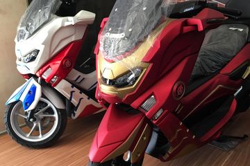 Modifikasi Iron Max Nmax. Body Kit Iron Man Juga Bisa Dipasang ke Yamaha NMAX Lama, Intip Video Pemasangannya!