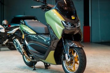 Modif Nmax Jogja. Selain Bodi, Yamaha NMAX Asal Yogyakarta Ini Juga Rombak Kaki-kaki