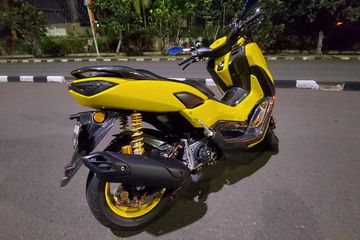 Nmax Modif Kuning. Yamaha All New NMAX Kuning Performa Racing, Bore Up Jadi 183cc