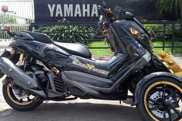 Modifikasi Vario Mirip Nmax. Ekstrem Nih Yamaha NMAX Beroda Tiga Tampang Mirip Yamaha Tricity