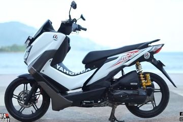 Modif Nmax Putih Skotlet. Yamaha NMAX Ekor Pendek, Menyatu Dengan Honda BeAT, Ulah Modifikator Unik Ini