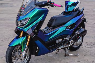 Nmax Modif Hijau. Kenalin Si Kaiju, Yamaha NMAX Dari Sulut Warna Bodi Bikin Kepincut