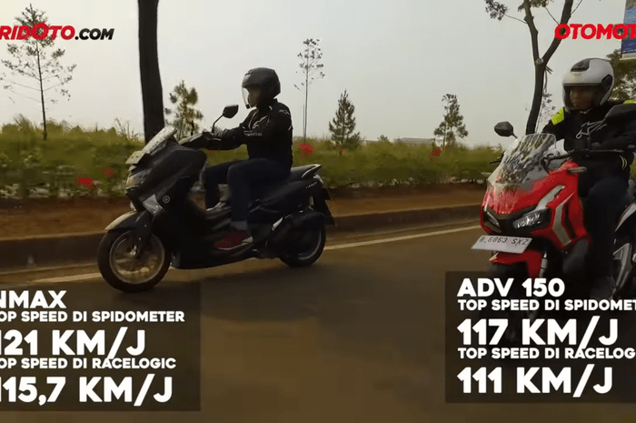Nmax 2019 Vs Adv 150. Komparasi, Honda ADV150 Menang Irit Vs Yamaha NMAX Menang Top Speed