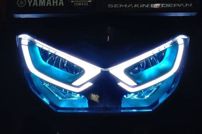 Nmax Modif Lampu Depan. Demam Modifikasi DRL di Headlamp All New NMAX, Tampang Makin Garang Mirip Burung Hantu