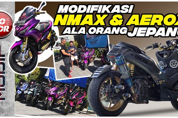 Nmax Modif Aerox. Begini Modifikasi Yamaha NMAX dan Aerox Ala Orang Jepang di Bali