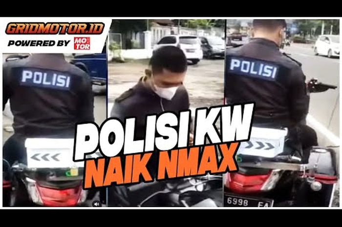 Nmax Modifikasi Polisi. Video Pria Menggunakan Yamaha NMAX Modifikasi Ala Patwal Ternyata Polisi Gadungan