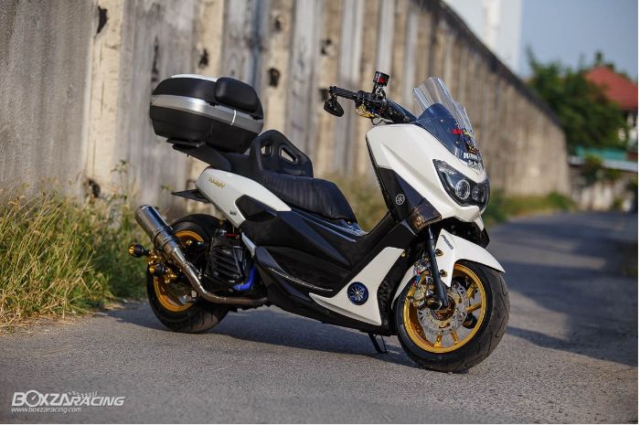 Nmax Modif Monoshock. Modifikasi Motor Yamaha NMAX Asli Thailand, Tampil Beda Dengan Pasang Monoshock