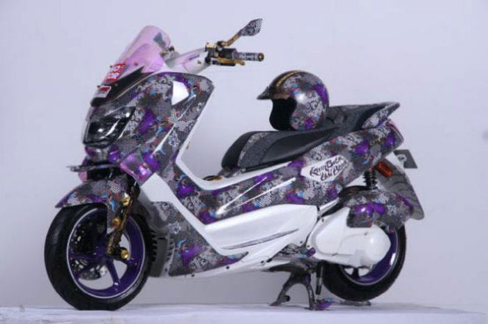 Model Nmax Cutting. Bikin Penasaran! Bukan Cutting atau Airbrush, Yamaha NMAX Ini Makin Ciamik Berbaju Batik