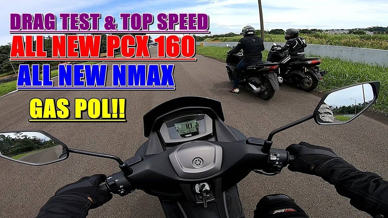 Nmax 2020 Vs Pcx 160. Berikut Hasil Drag Test dan Top Speed All New PCX 160 vs All New NMax!