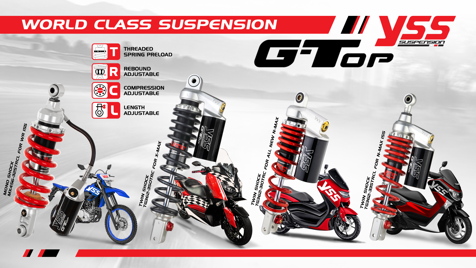 Yss Shock Price For Nmax. YSS Shock Absorber G-TOP