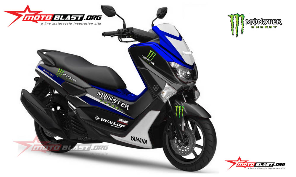 Nmax Modif Racing. Modif Striping Yamaha NMAX Monster Racing!